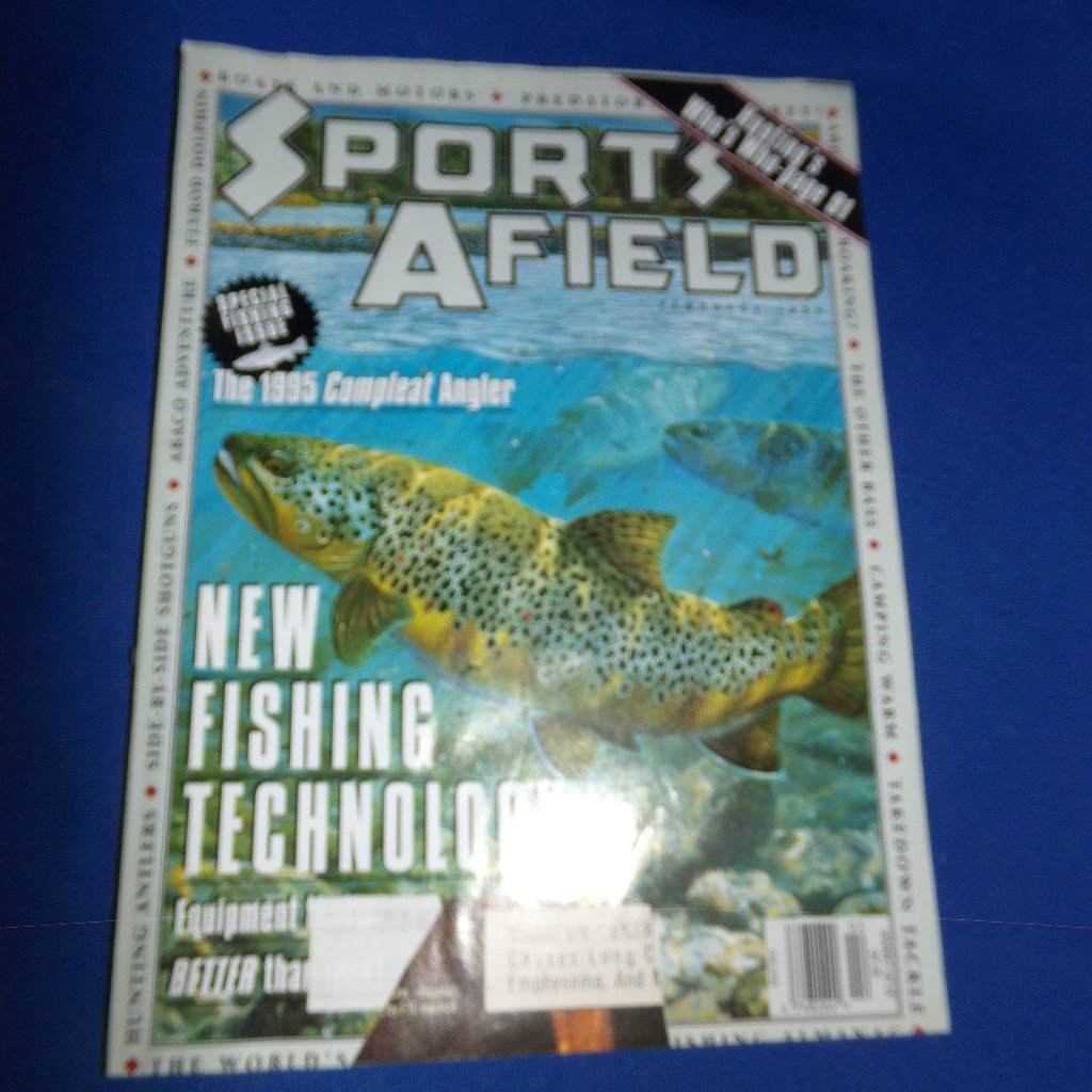 Vintage Sports Afield Magazine  February 1995  Complete Angler  Boats  Bass